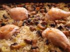 Снимка 1 от рецепта за Пилешки бутчета с ориз и гъби