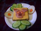 Снимка 1 от рецепта за Детски сандвич - прасенце