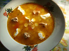 Снимка 1 от рецепта за Супа топчета с арпа фиде