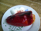Снимка 1 от рецепта за Пълнени пиперки с ролца от раци