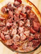 Снимка 1 от рецепта за Три вида месо с наденичка