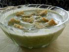 Спаначена крем-супа със сметана и крутони