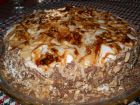 Снимка 1 от рецепта за Сметанова торта с карамелизирани орехи