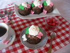 Снимка 1 от рецепта за Мини шоколадови торти с малини и маскарпоне