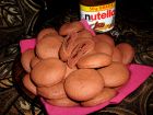 Снимка 1 от рецепта за Шоколадови гризби с пълнеж от крем Нутела