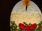 Снимка 1 от рецепта за Празнична салата `Свещ за Новогодишната нощ`