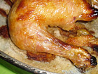 Снимка 1 от рецепта за Печено пиле на сол