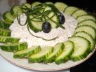 Снимка 1 от рецепта за Салата от пресни краставици и извара с орехи
