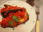Снимка 1 от рецепта за Пържени патладжани с доматен сос