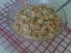 Снимка 4 от рецепта за Макаронена салата с кисели краставички, грах и царевица