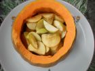 Снимка 2 от рецепта за Печена тиква с ябълки и канелени пръчици