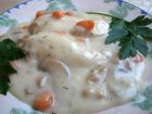 Снимка 2 от рецепта за Пиле фрикасе с гъби и моркови
