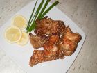 Снимка 4 от рецепта за Пържен толстолоб със соев сос и сусам