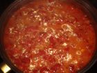 Снимка 3 от рецепта за Пържени червени чушки с домати