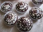 Снимка 4 от рецепта за Шоколадови мъфини с паяжина за Хелоуин