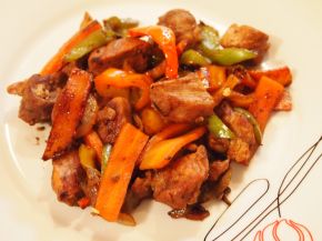 Снимка 1 от рецепта за Свинско със зеленчуци по китайски