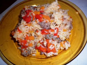 Снимка 1 от рецепта за Чушки с кайма и ориз