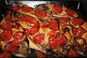 Снимка 1 от рецепта за Паламуд с домати на фурна