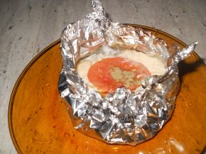 Снимка 1 от рецепта за Сирене с яйце във фолио