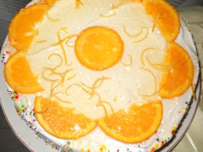 Снимка 1 от рецепта за Торта с готови блатове и портокали
