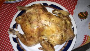 Снимка 1 от рецепта за Печено пиле върху сол