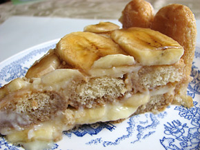 Снимка 1 от рецепта за Бишкотена торта с банани