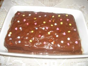 Снимка 2 от рецепта за Бисквитена торта с шоколадов пудинг