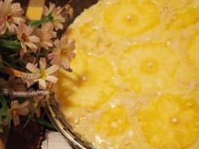 Снимка 2 от рецепта за Бърз и лек десерт с ананас и бадеми