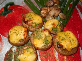 Снимка 5 от рецепта за Гъби с микс от зеленчуци, топено сирене и кашкавал