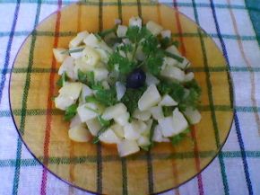 Снимка 2 от рецепта за Картофена салата с лук