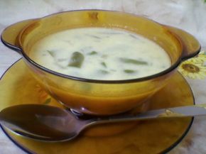 Снимка 2 от рецепта за Млечна супа от зелен фасул