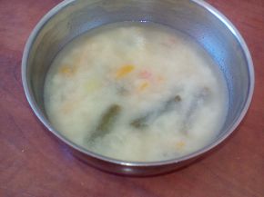 Снимка 3 от рецепта за Млечна супа от зелен фасул
