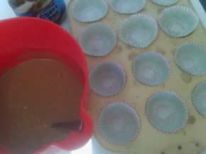 Снимка 2 от рецепта за Мъфини с какао и шоколадов крем