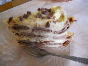 Снимка 5 от рецепта за Палачинкова торта с течен шоколад
