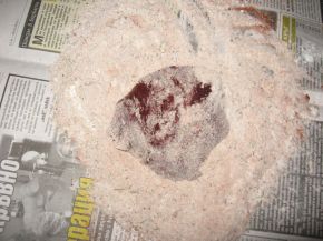 Снимка 2 от рецепта за Печен свински черен дроб с чуден сос