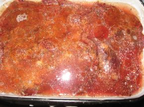 Снимка 4 от рецепта за Печен свински черен дроб с чуден сос