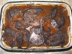 Снимка 6 от рецепта за Печен свински черен дроб с чуден сос