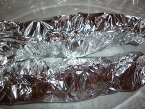 Снимка 4 от рецепта за Печена пъстърва със зеленчуци