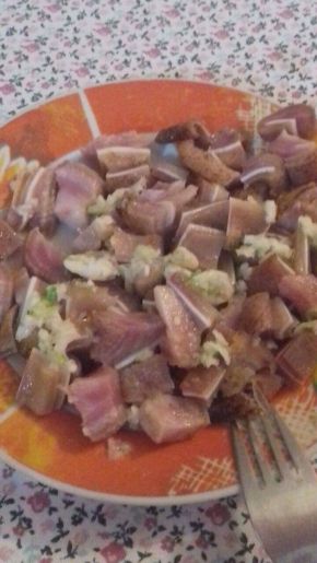 Снимка 2 от рецепта за Печено свинско шкембе