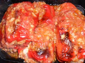 Снимка 7 от рецепта за Пълнени пиперки с кайма, розмарин и мащерка