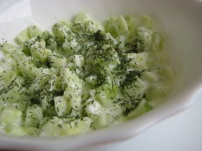 Снимка 1 от рецепта за Салата от краставици за деца