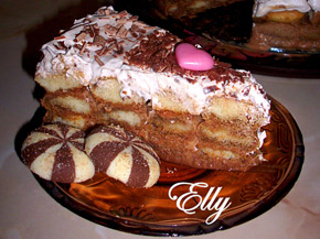 Снимка 2 от рецепта за Шоколадова бишкотена торта с кафе