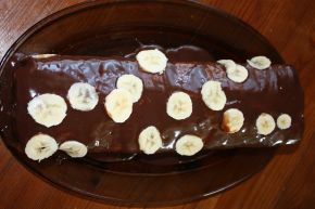 Снимка 2 от рецепта за Сладкиш с шоколад и банани