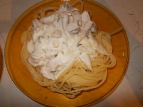 Снимка 2 от рецепта за Спагети с пиле и сметана