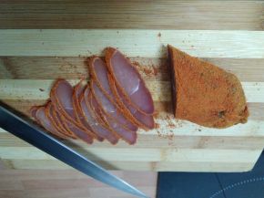 Снимка 6 от рецепта за Сухо пуешко филе за мезе