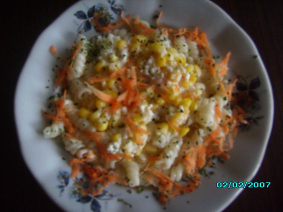 Снимка 1 от рецепта за Фусили с царевица