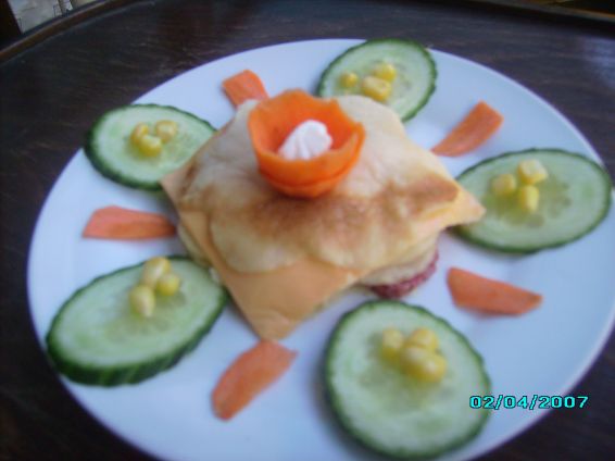 Снимка 1 от рецепта за Палачинков сандвич