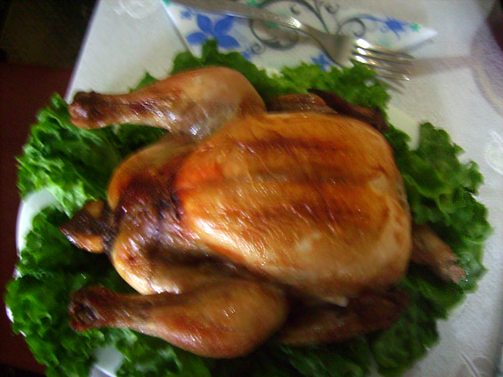 Снимка 1 от рецепта за Пълнено пиле с кестени