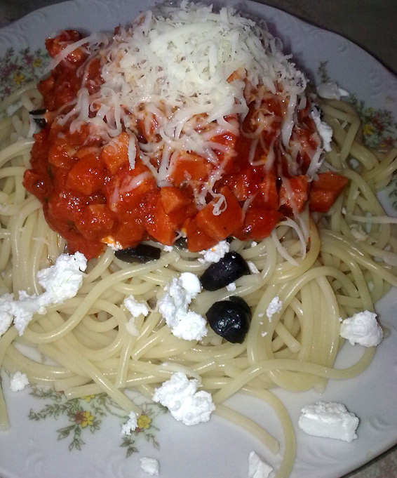 Снимка 1 от рецепта за Спагети с кренвирш
