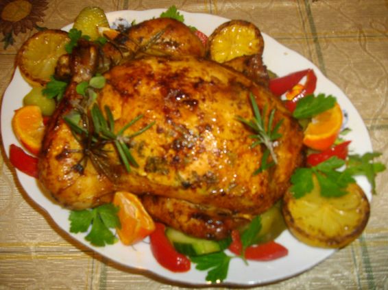 Снимка 1 от рецепта за Ароматно пиле с кайма